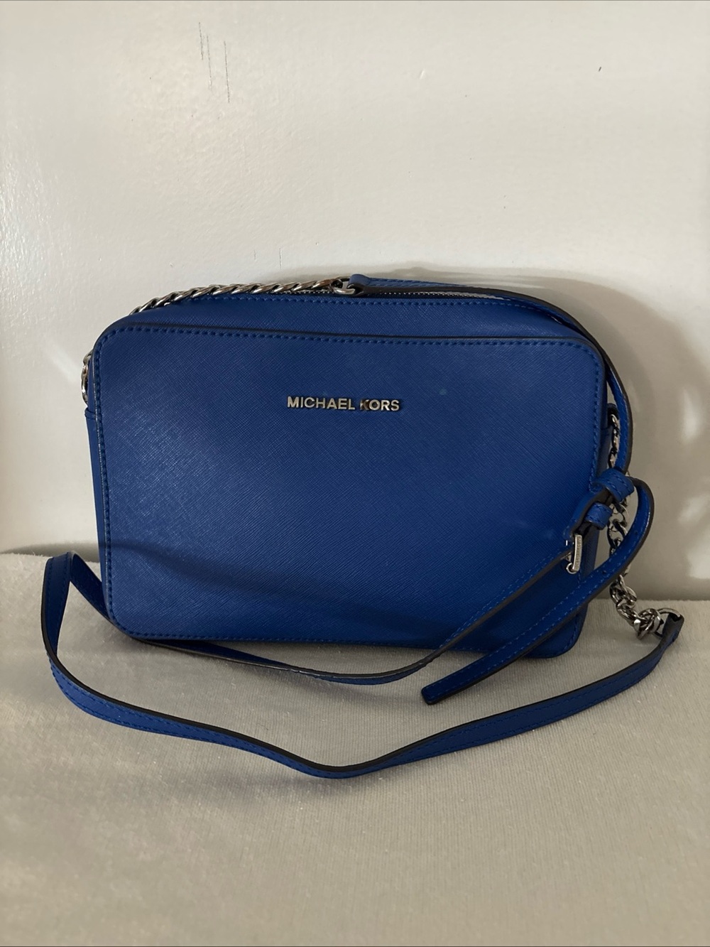 MICHAEL KORS Jet Set Blue Sapphire Crossbody Bag